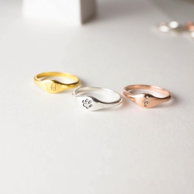 Custom Initial Ring • Personalized Stacking Name Ring in Sterling Silver • Custom Name Ring • New Mom Ring • Bridesmaid Jewelry