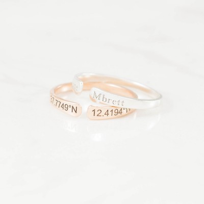 Custom Midi Ring • Stacking Name Ring • Personalize Ring • Adjustable Skinny Ring • Gift for Mom • Stocking Stuffer • Christmas Gift