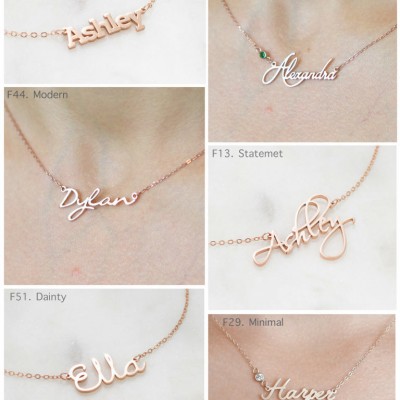 Custom Name Necklace • Children Necklace • Personalized Name Jewelry • Baby Shower New Mom Gift • Bridesmaid Gift • Christmas Gift
