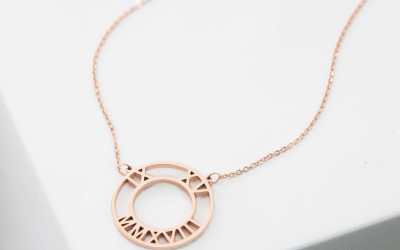 Personalised Roman Numerals Necklace: Your Story, Our Craft