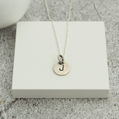 Sterling Silver Men's Anchor Necklace, Personalized Nautical Charm with Initial, Gift for Him,