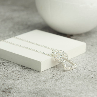 Sterling Silver Dainty Angel Necklace - Christmas Gift for Mother or Grandma