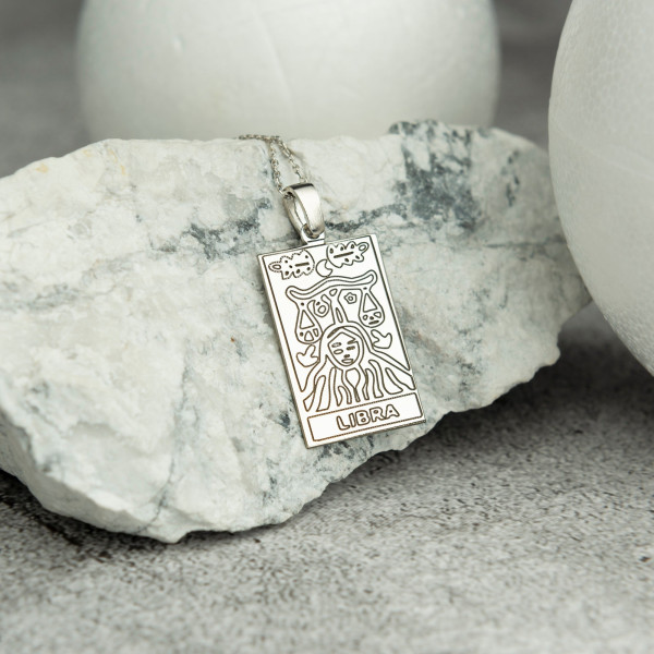 Personalized Zodiac Sign Necklace - Capricorn, Libra, Pisces Star Sign Pendant Birthday Gift