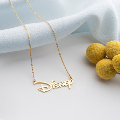 Personalized 14k Gold Name Necklace - Minimalist Christmas Gifts for Women - Custom Nameplate Pendant in Silver -