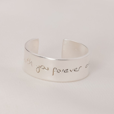 Personalized Hidden Message Memorial Engraved Ring for Him - Custom Valentine's Gift