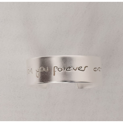 Personalized Hidden Message Memorial Engraved Ring for Him - Custom Valentine's Gift