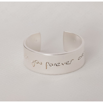 Personalized Hidden Message Memorial Engraved Ring for Him - Custom Valentine's Gift