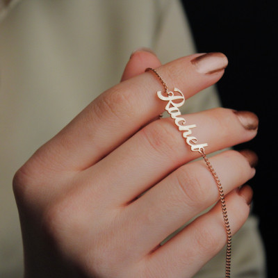 Personalized Name Bracelet, Chunky Chain Bracelet, Delicate Silver Bracelet, Mother’s Day Gift, Unique Gift