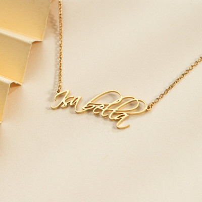 Personalized Name Necklace, 18K Gold Plated or Silver, Custom Jewelry for Women, Bridesmaid & Mom Gift