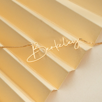 Personalized Name Necklace, 18K Gold Plated or Silver, Custom Jewelry for Women, Bridesmaid & Mom Gift