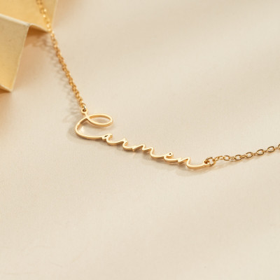 Personalized Name Necklace, 18K Gold Plated or Silver, Custom Jewelry for Women, Bridesmaid & Mom Gift