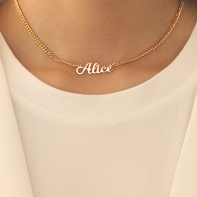 18K Gold Plated Custom Name Necklace for Mom - Personalized Handmade Jewelry, Birthday & Christmas Gifts for Her