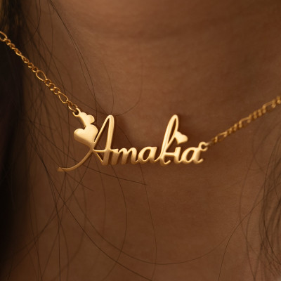 Personalized Gold Minimalist Name Necklace - Custom Jewelry Gift for Birthdays, Mother's Day, Christmas Gifts for Her