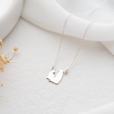 Personalized Pet Initial Necklace for Dog and Cat Lovers - Custom Letter Jewelry, Dog Mom Gift, Pet Memorial Necklace