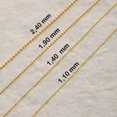 Minimalist Dainty Ball Chain Necklace for Women - Elegant Ball Chain Jewelry Gift