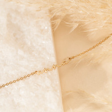 Custom Gold Name Necklace: Your Story, Our Craft, Pure Shine