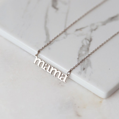 Personalized Gold-Plated Name Necklace - Mother's Day Gift for Mom