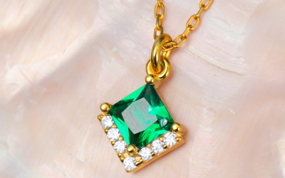 Emerald Green Geometric Jewelry Set | All Uniqueness