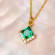 Emerald Green Geometric Jewelry Set | All Uniqueness