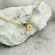 Personalized Gold Filled Evil Eye Anklet | Summer Style & Protection