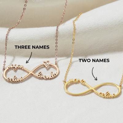 Personalized Gold Initial Necklace for Mom - Custom Mother Daughter Jewelry Mama Necklace