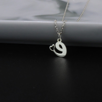 Personalized Heart Initial Necklace - Minimalist Layered Letter Jewelry for Mother's Day