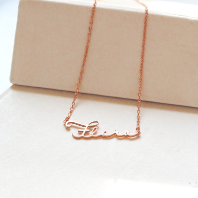 Personalized Gold Name Necklace, Custom 925 Sterling Silver Jewelry, Dainty Name Necklace for Mother's Day Gift