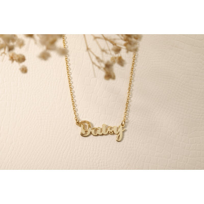 Personalized Gold Plated Name Necklace - Custom Jewelry Gift for Her - Christmas & Birthday Gift