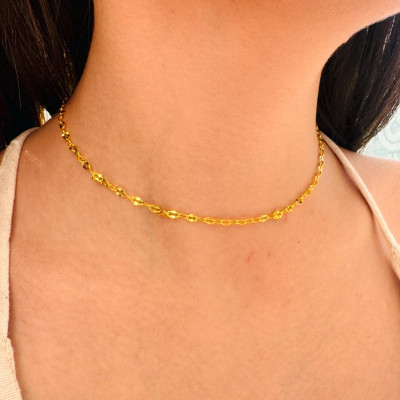 14k Gold Plated Sterling Silver Permanent Jewelry Chain Necklace Bracelet