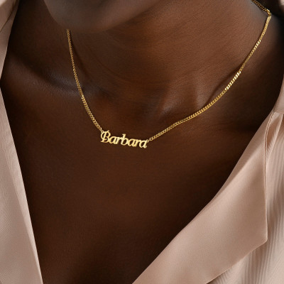 14K Gold Custom Name Necklace - Personalized Name Jewelry Gift for Women