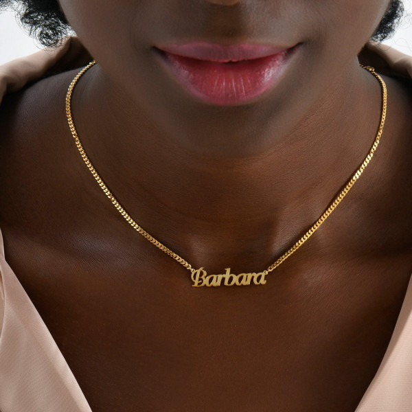 14K Gold Custom Name Necklace - Personalized Name Jewelry Gift for Women