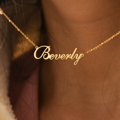 Personalized Custom Name Necklace - Silver & Gold Mama Pendant - Mother's Day & Christmas Gift for Her