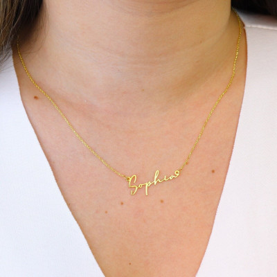 Custom Name Necklace for Women - Personalized Signature Style Jewelry Gift, Christmas Name Necklace