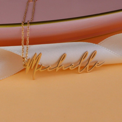 Custom Name Necklace for Men and Women - Personalized Surname, Middle Name, Nickname - Bridesmaid, Valentine's Day, Gifts for Her & Him