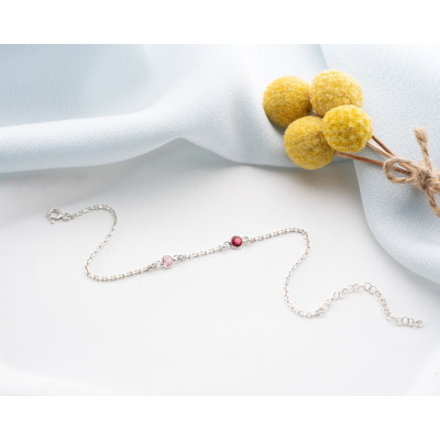 Gold Birthstone Bracelet for Women - Clear Quartz & May Birthstone - Dainty Mother's Day Gift