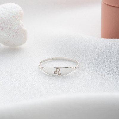 Gold Handmade Zodiac Constellation Ring - Custom Astrology Jewelry, Zodiac Sign Star Ring