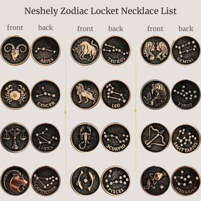 Women's Zodiac Necklace - Gold & Silver Horoscope Pendant, Elegant Gift Jewelry,