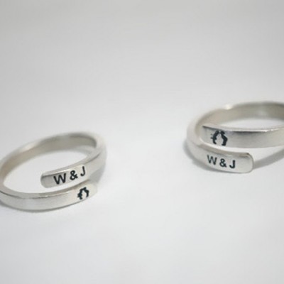 Adjustable Custom Name Ring, Engraved Name Ring, Sterling Silver Ring, Couple Ring, Lovers Ring, Valentine's Gift