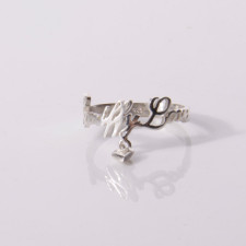 Your Custom Name Ring: A Handcrafted Tale of Love & Sterling Shine