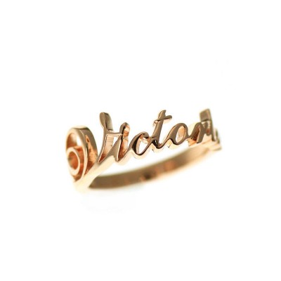 Any Name Rings, Custom Name Rings, Personalized Silver Rings, Gold Plated Rings, White Gold Rings, Children Name Rings