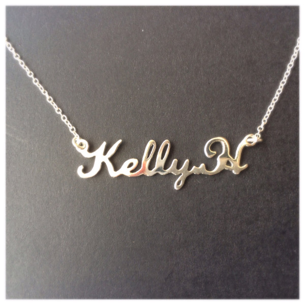 Custom Name Necklace?Personalized Silver Necklace?Any Name Necklace?Personalized Engraved Necklace? Mother's Gift