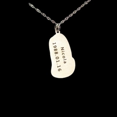 Custom Portrait,Personalized Pendant,Engraved Photo Necklace,Custom Necklace,Sterling Silver Necklace,Fathers Day Gift
