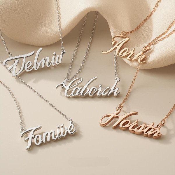 Custom Personalized Name Necklace - Baby Girl or Children Jewelry - Bridesmaid or Mom Gift