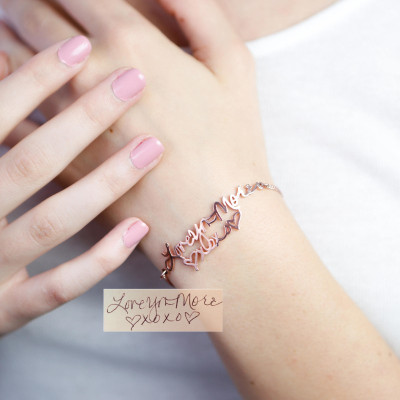 Handwriting Bracelet - Custom Actual Handwriting Jewelry - Signature Bracelet - Memorial Personalized Keepsake Gift - Mother's Gift