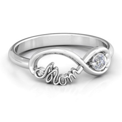 Mom s Infinity Bond Ring with Birthstone - Custom Jewellery By All Uniqueness
