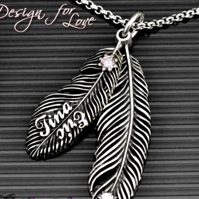 Luxury Feather Series - With Name Jewellery - Custom Jewellery By All Uniqueness