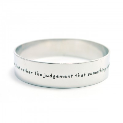 15mm Wide Endless Bangle - Silver - Custom Jewellery By All Uniqueness