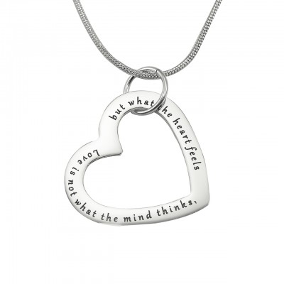 Always in My Heart Necklace - Silver - Custom Jewellery By All Uniqueness