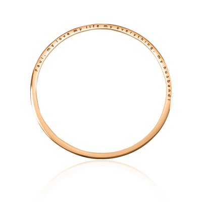 Classic Bangle - Rose Gold Plated - Custom Jewellery By All Uniqueness