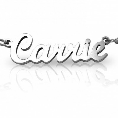 Name Necklace - Silver - Custom Jewellery By All Uniqueness
